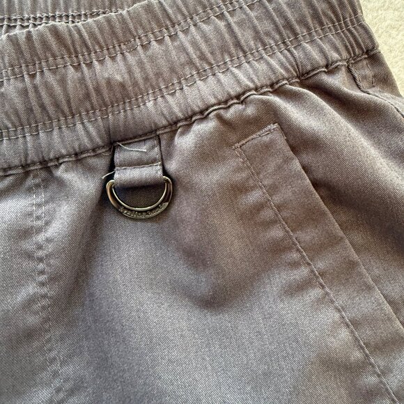 Healing Hands Purple Label Scrub Pants M Elastic Waist Pockets Drawstring Gray U - Picture 2 of 5